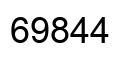 Number 69844 black image