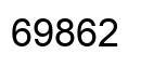 Número 69862 imagen negro