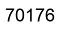Número 70176 imagen negro