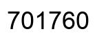 Number 701760 black image