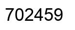 Number 702459 black image