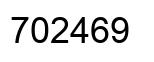 Number 702469 black image