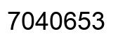 Número 7040653 imagen negro
