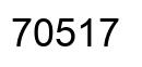 Number 70517 black image