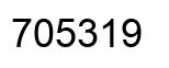 Number 705319 black image