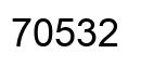 Número 70532 imagen negro