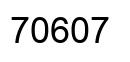 Number 70607 black image