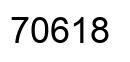 Número 70618 imagen negro