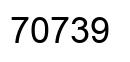 Number 70739 black image