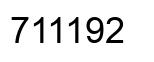 Número 711192 imagen negro