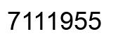 Número 7111955 imagen negro
