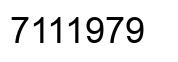Número 7111979 imagen negro