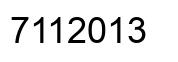 Número 7112013 imagen negro
