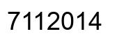 Número 7112014 imagen negro