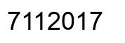 Número 7112017 imagen negro