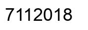 Número 7112018 imagen negro