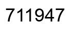 Número 711947 imagen negro