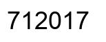 Number 712017 black image