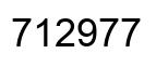 Número 712977 imagen negro