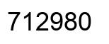 Número 712980 imagen negro