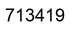 Número 713419 imagen negro