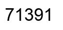 Number 71391 black image