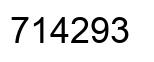 Número 714293 imagen negro