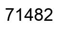 Number 71482 black image