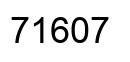 Number 71607 black image