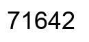 Número 71642 imagen negro