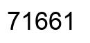 Number 71661 black image