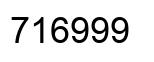 Number 716999 black image