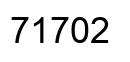 Number 71702 black image