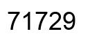 Number 71729 black image