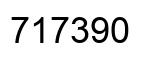 Number 717390 black image
