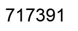 Number 717391 black image