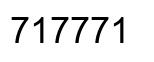 Number 717771 black image