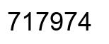 Number 717974 black image