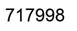 Number 717998 black image