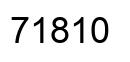 Número 71810 imagen negro