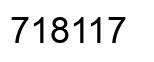 Número 718117 imagen negro