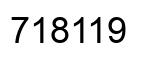 Número 718119 imagen negro