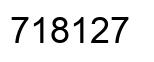 Número 718127 imagen negro