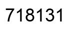 Número 718131 imagen negro