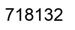 Número 718132 imagen negro