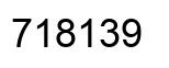 Número 718139 imagen negro