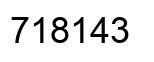 Número 718143 imagen negro