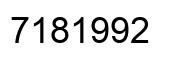 Número 7181992 imagen negro