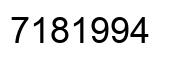 Número 7181994 imagen negro
