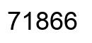 Number 71866 black image